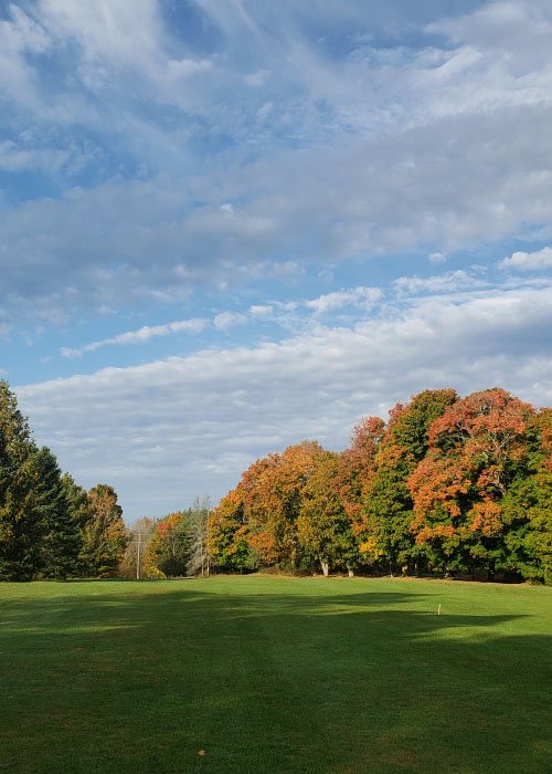 Scenic golf fairway at top-rated Barrie golf course